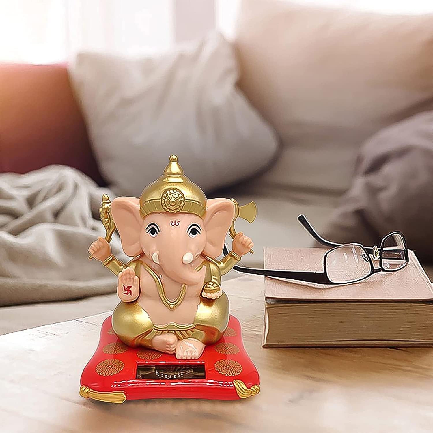 Solar Bobblehead Ganesha Idol Solar Bobblehead Ganesha Idol